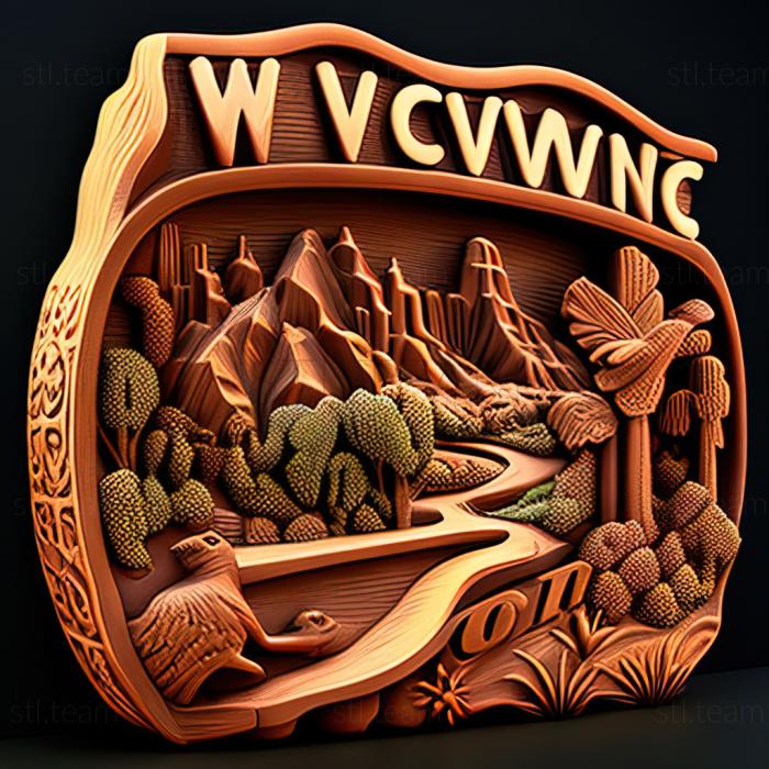 3D модель Вест-Ковина, Калифорния (STL)